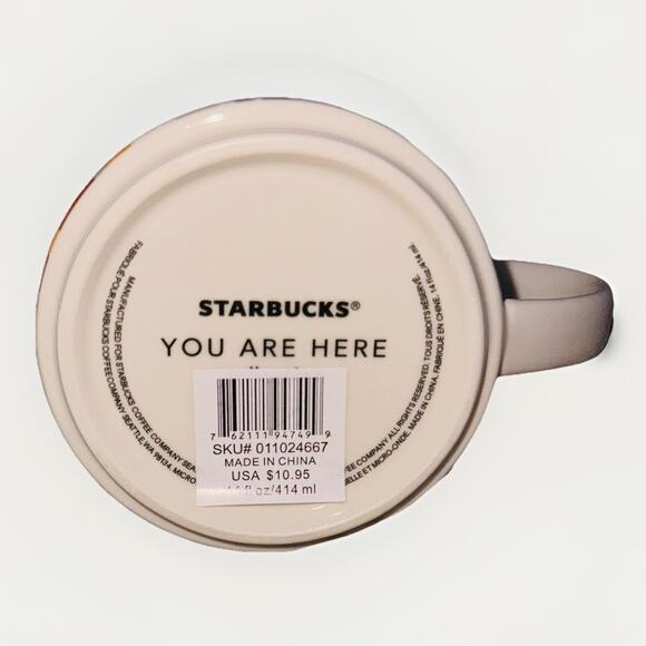 NEW Starbucks Arizona State 2013 You Are Here 14 Oz Coffee Tea Mug Cup Collector - Picture 5 of 5